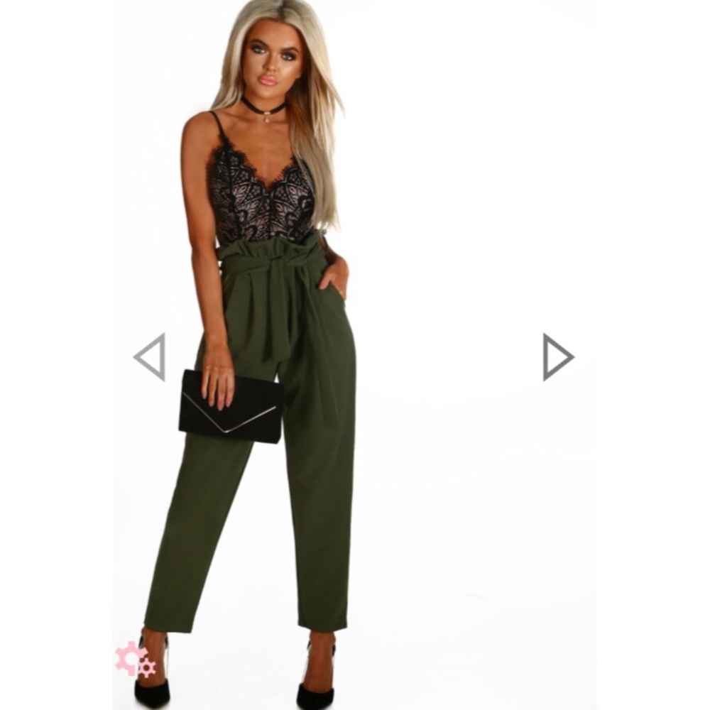 Pink Boutique high waisted paperbag pants